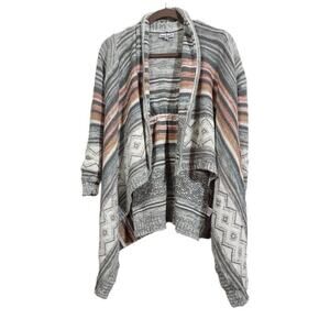 Crave Fame CardiganSweater Almost Famous Juniors Knit Waterfall Long Sleeve Sma 